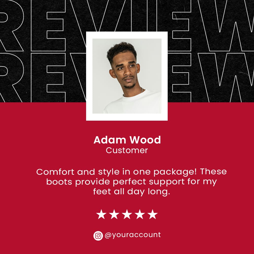 Customer Review Instagram Post
