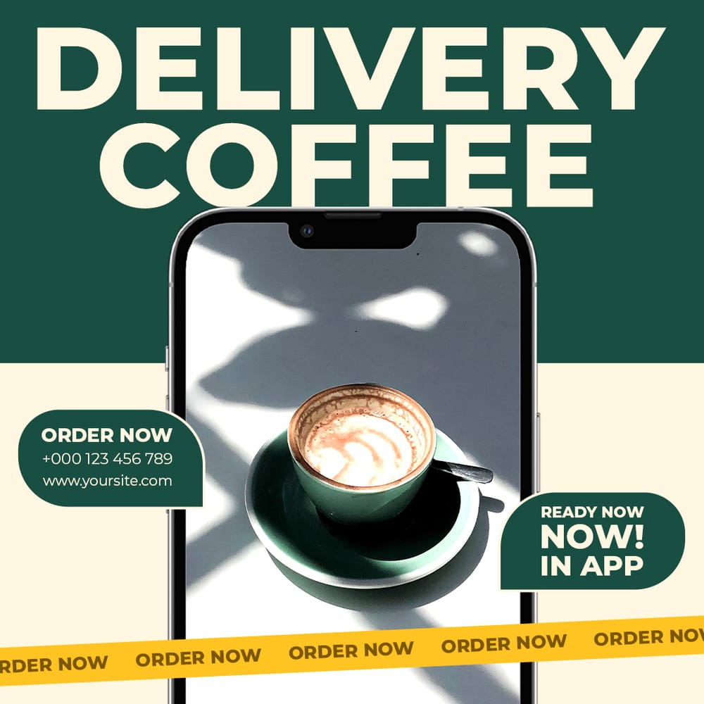 Delivery Coffee Etigma Instagram Post