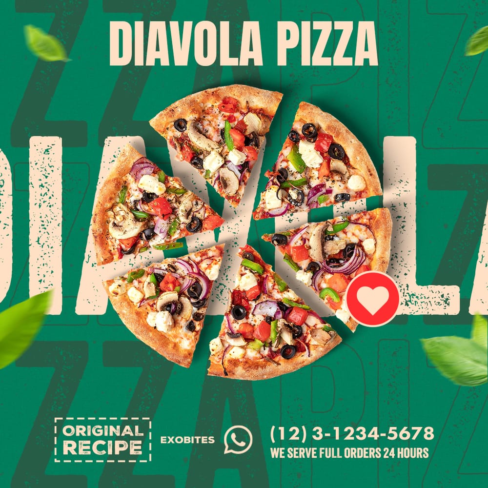 Diavola Pizza Exobites Instagram Post