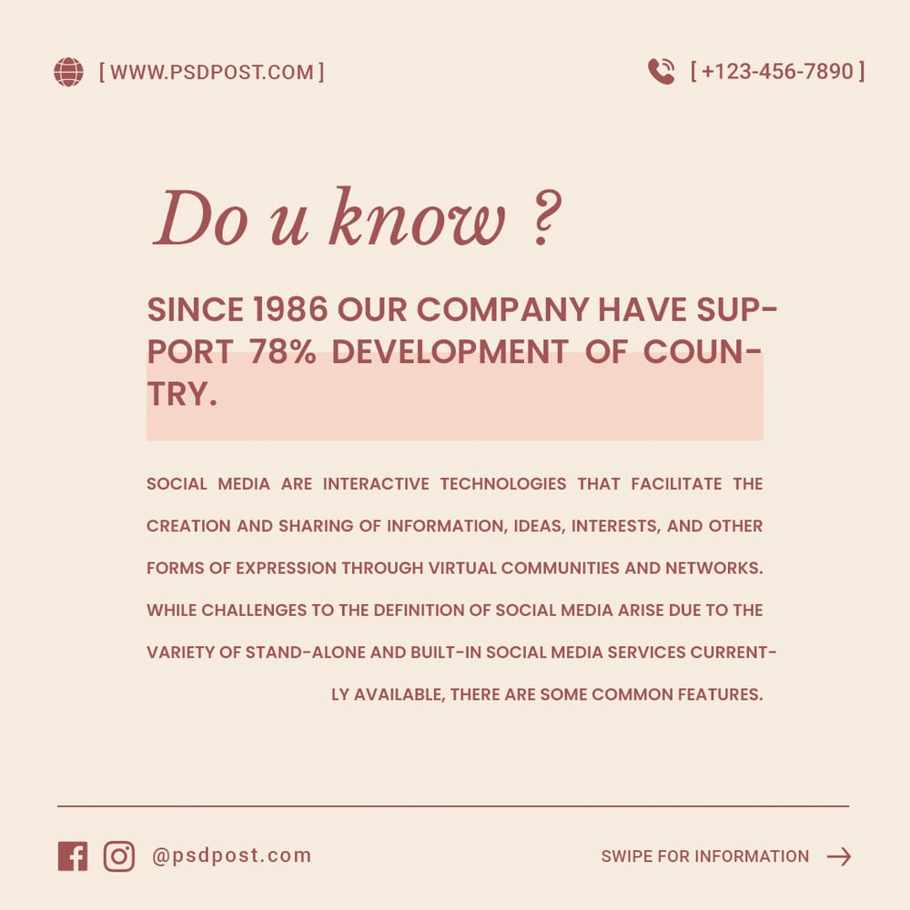 Do U Know Instagram Post Template