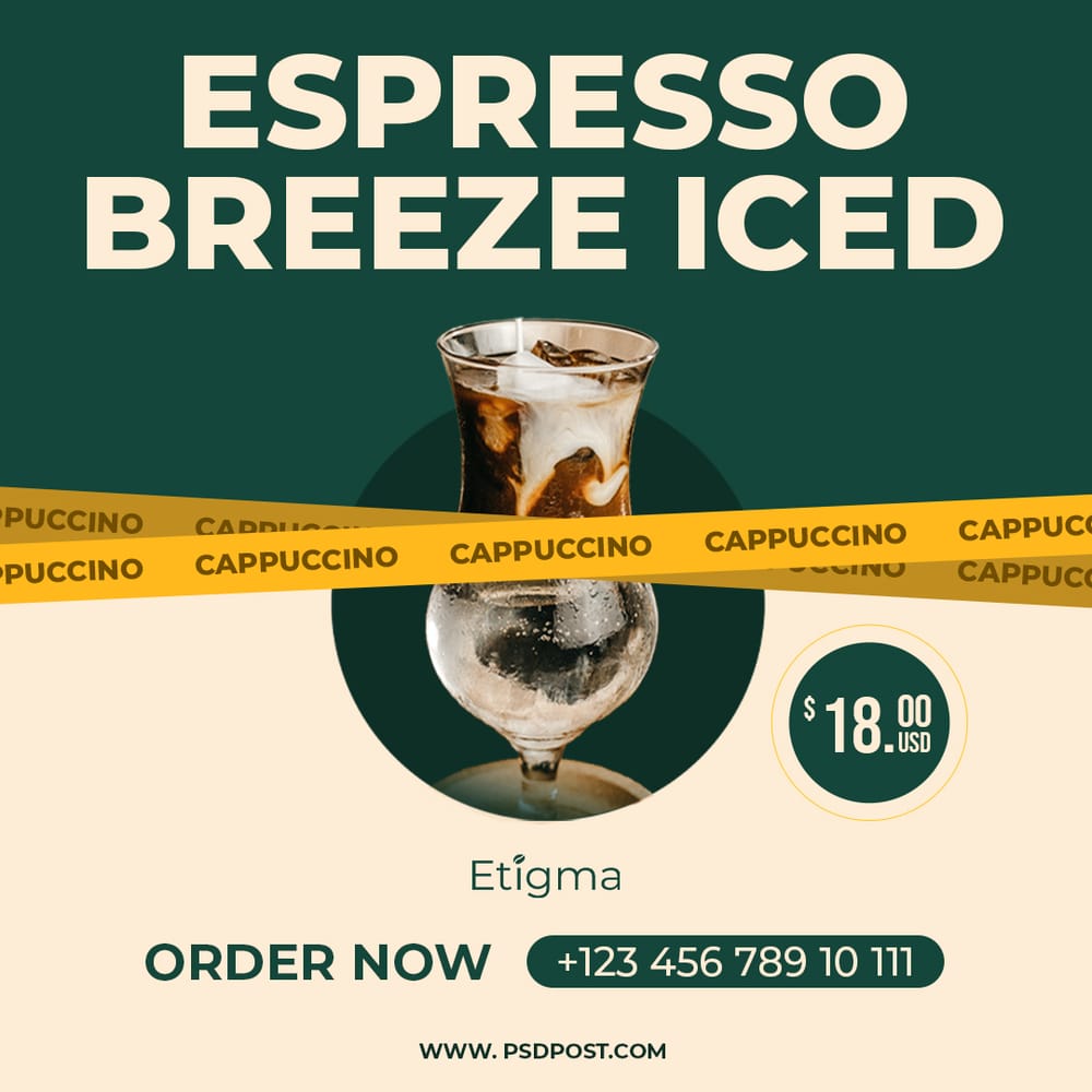 Espresso Breeze Iced Etigma Instagram Post