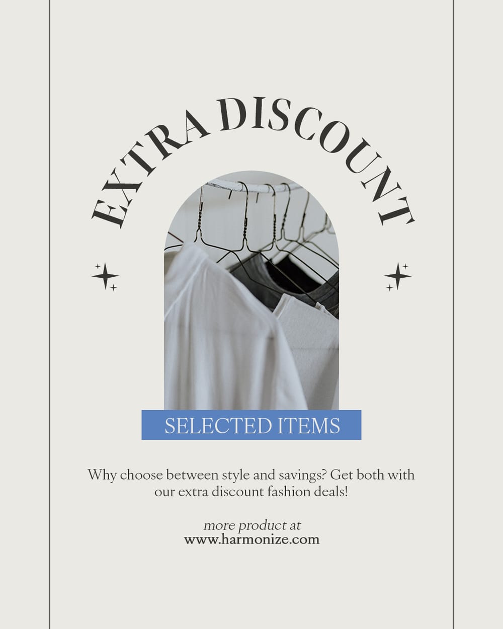Extra Discount Harmonize Instagram Post