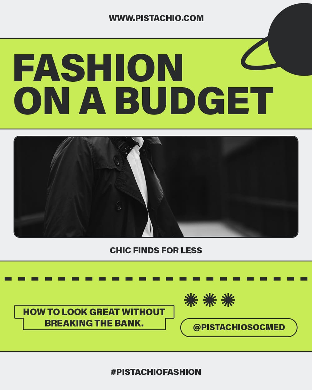 Fashion On A Budget Pistachio Instagram Post