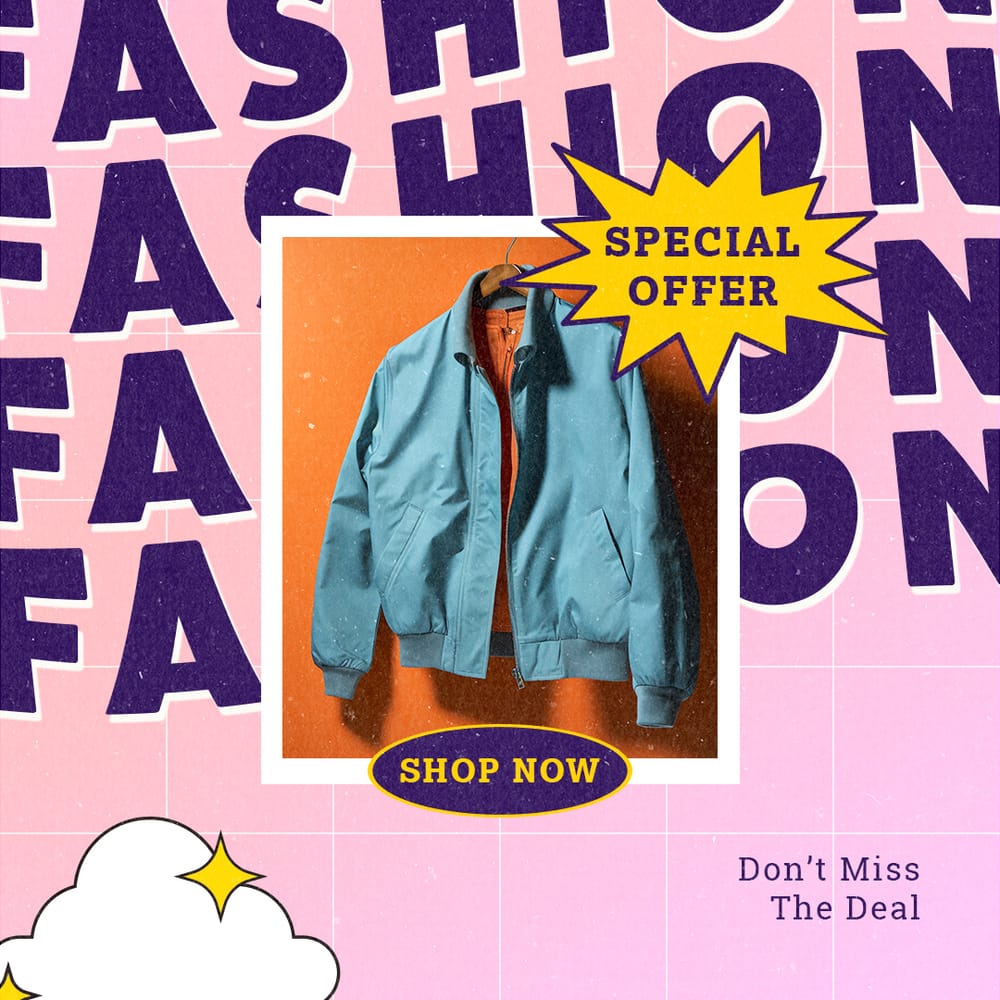 Fashion Special Offer Gradient Retro Instagram Post