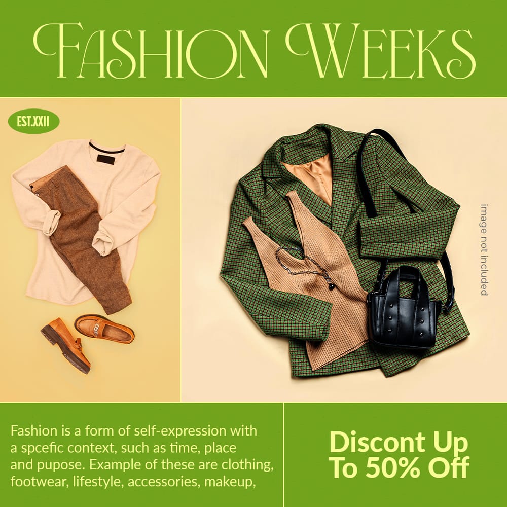 Fashion Weeks Instagram Post Template
