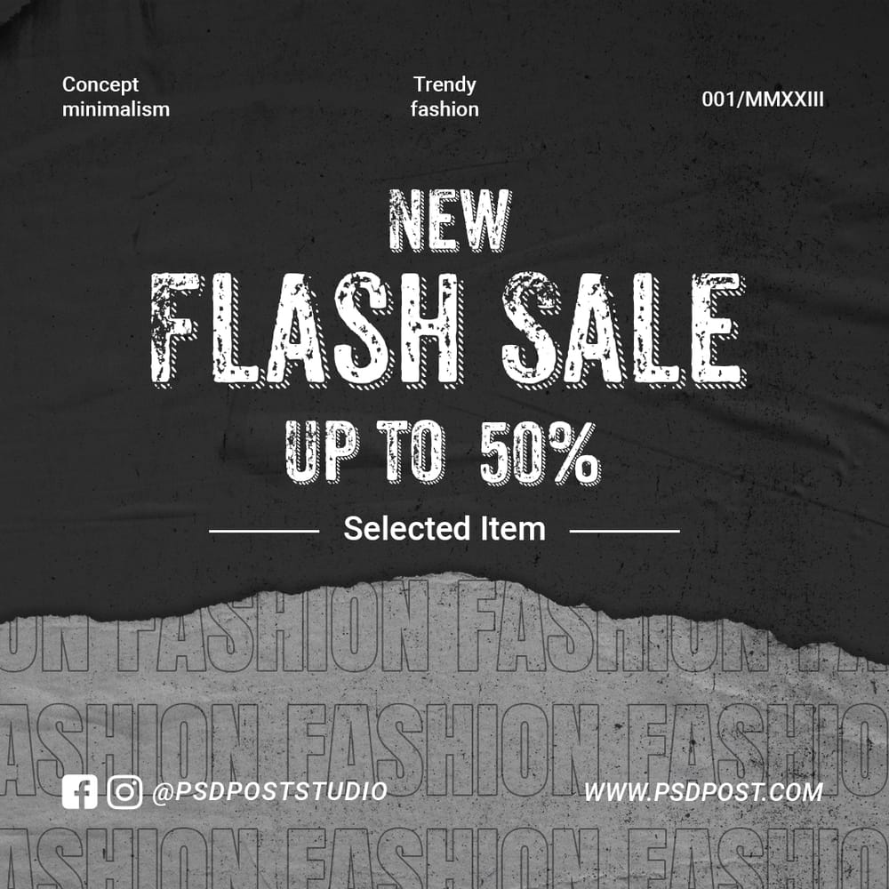 Flash Sale Instagram Post Template