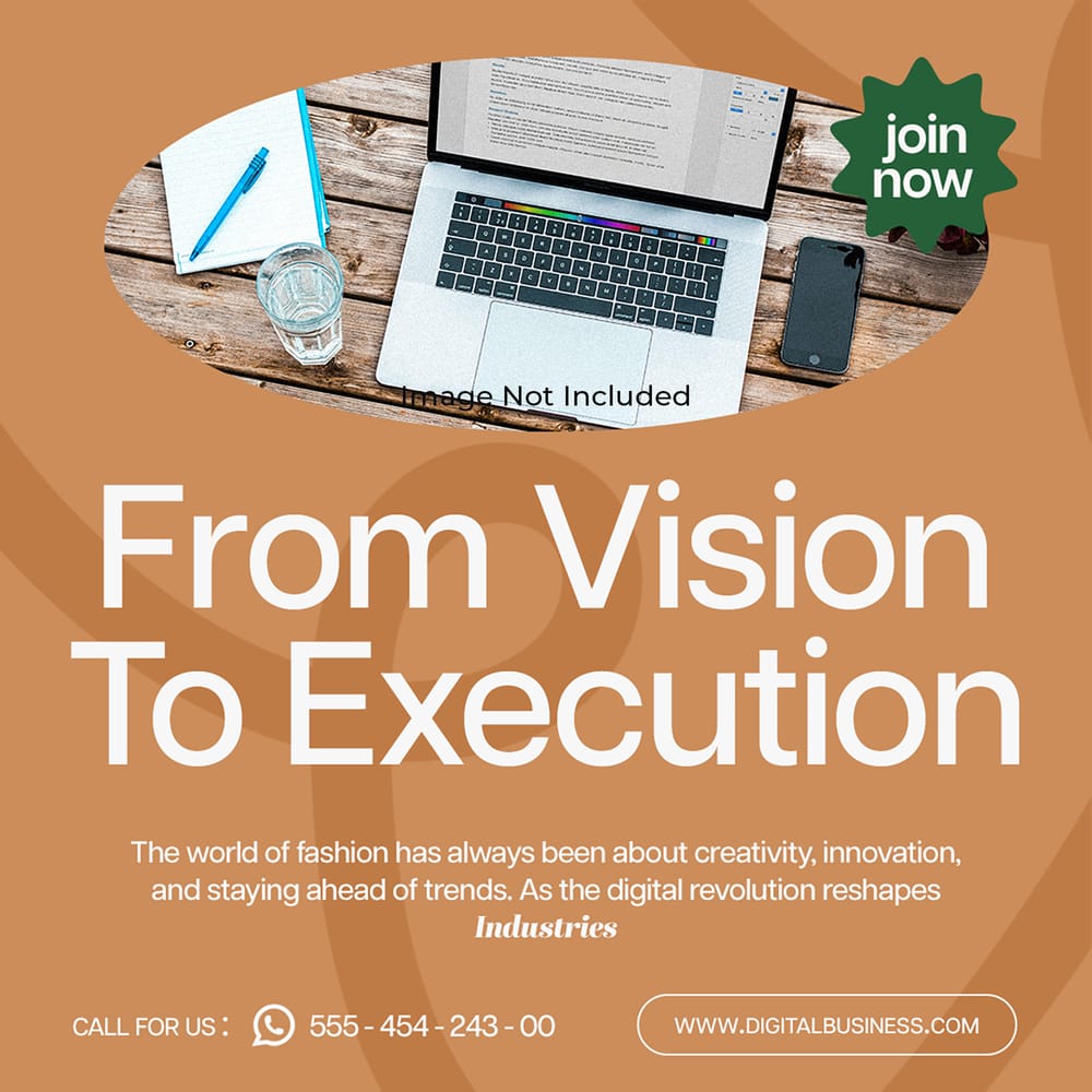 From Vision To Execution DIgital Business Instagram Post