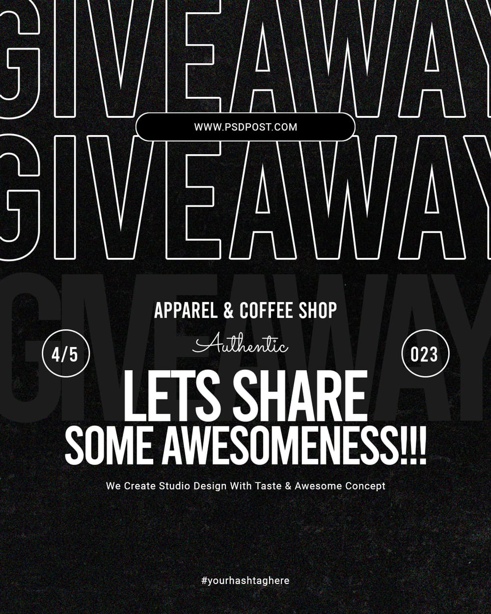Giveaway Apparel And Coffee Shop