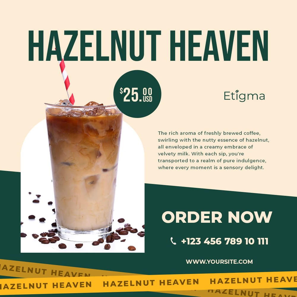 Hazelnut Heaven Etigma Instagram Post