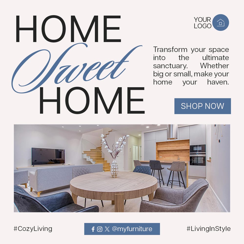 Home Sweet Home Furniture Harmony Instagram Post