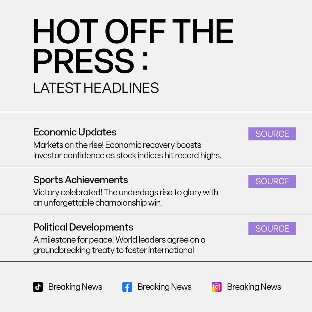 Hot Off The Press News Instagram Post