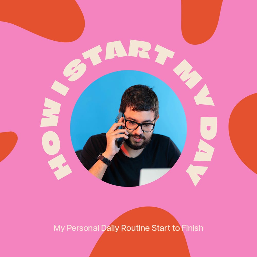 How Start My Day Daily Routine Instagram Post Template