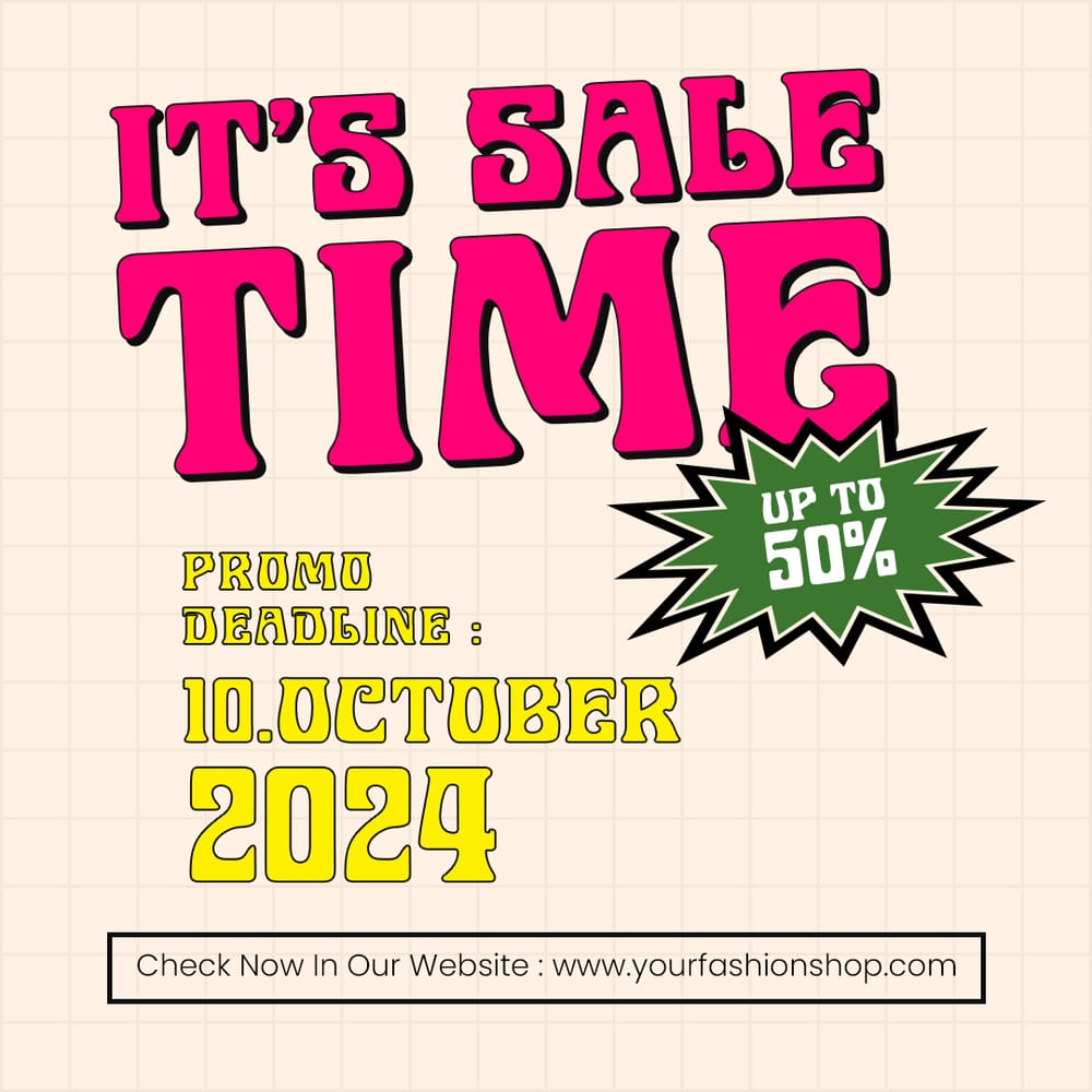 It's Sale Time Fashion Pynix Instagram Post