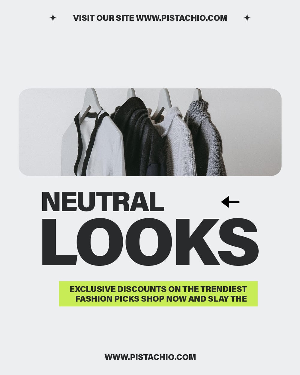 Neutral Looks Pistachio Instagram Post