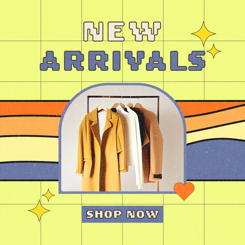 New Arrival Gradient Retro Instagram Post