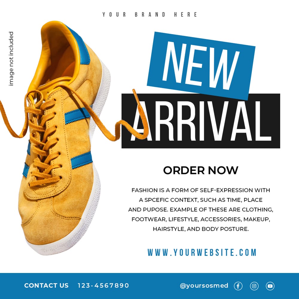 New Arrival Shoe Instagram Post Template