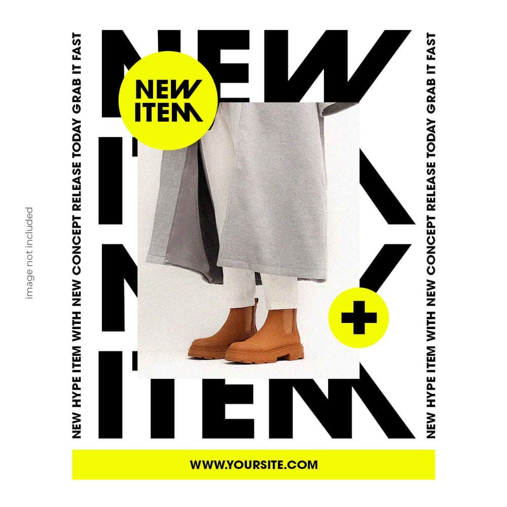 New Hype Item Instagram Post Template