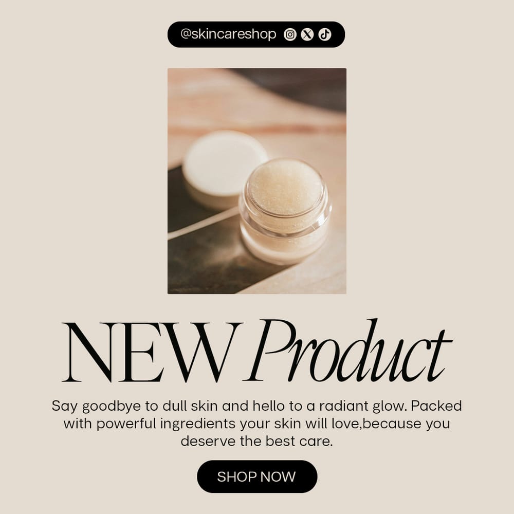 New Product Skincare Essence Instagram Post