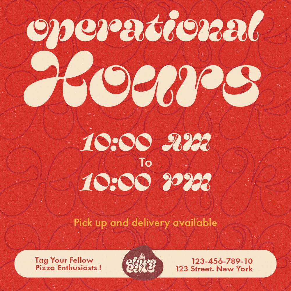 Operational Hours Elaraetas Instagram Post