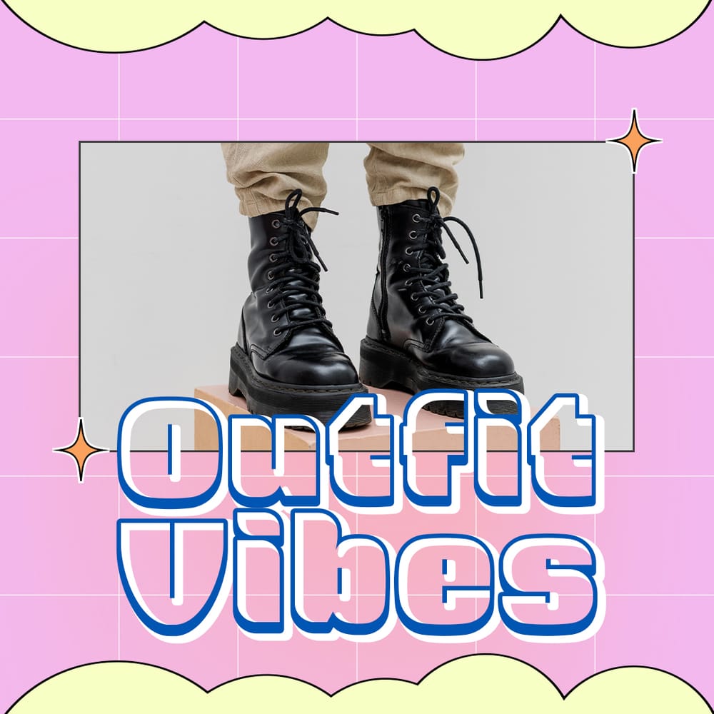 Outfit Vibes Gradient Retro Instagram Post
