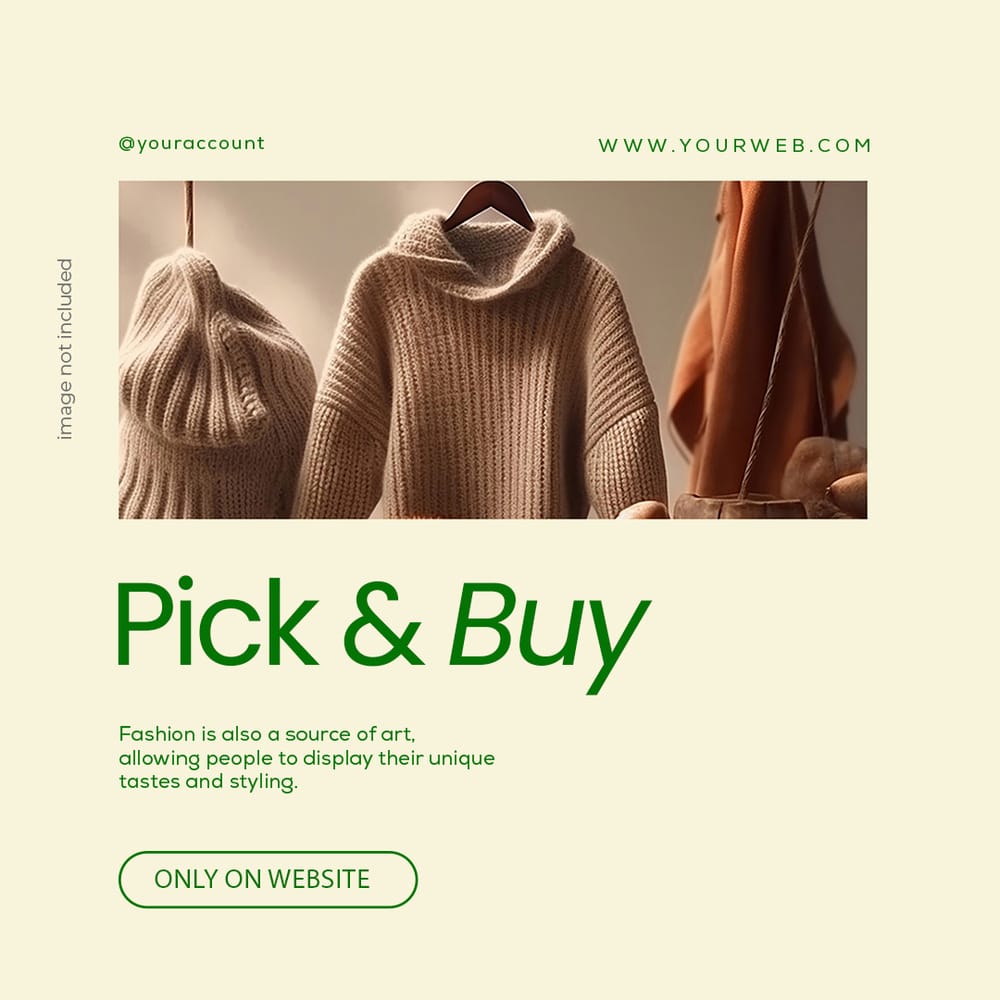 Pick & Buy Instagram Post Template