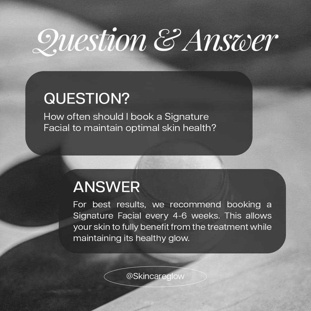 Question & Answer Skincare Darkluxe Instagram Post