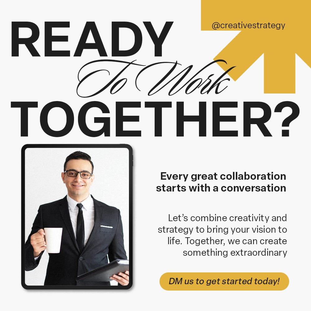 Ready to Work Together Branding Signature Instagram Post