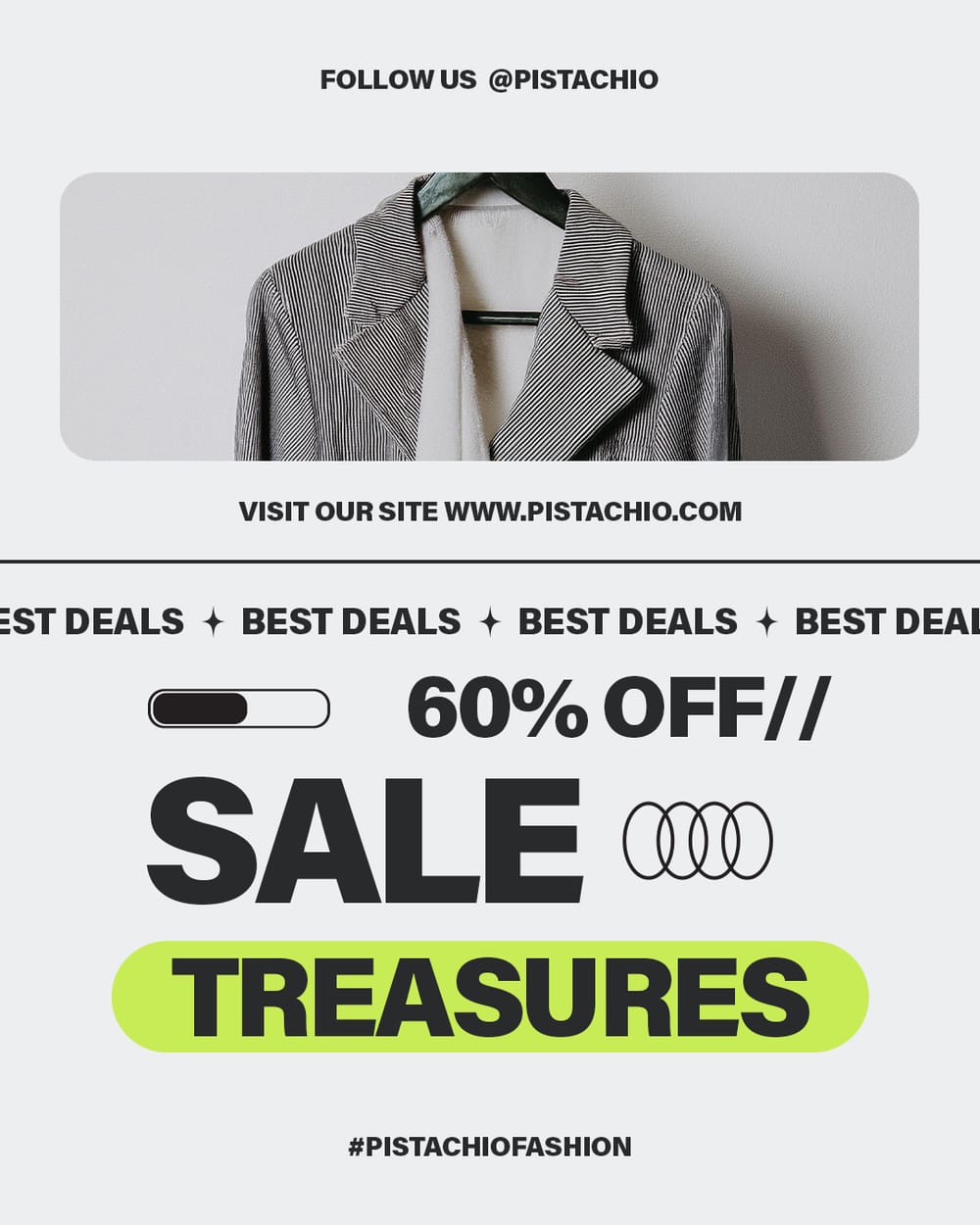 Sale Treasures Pistachio Instagram Post