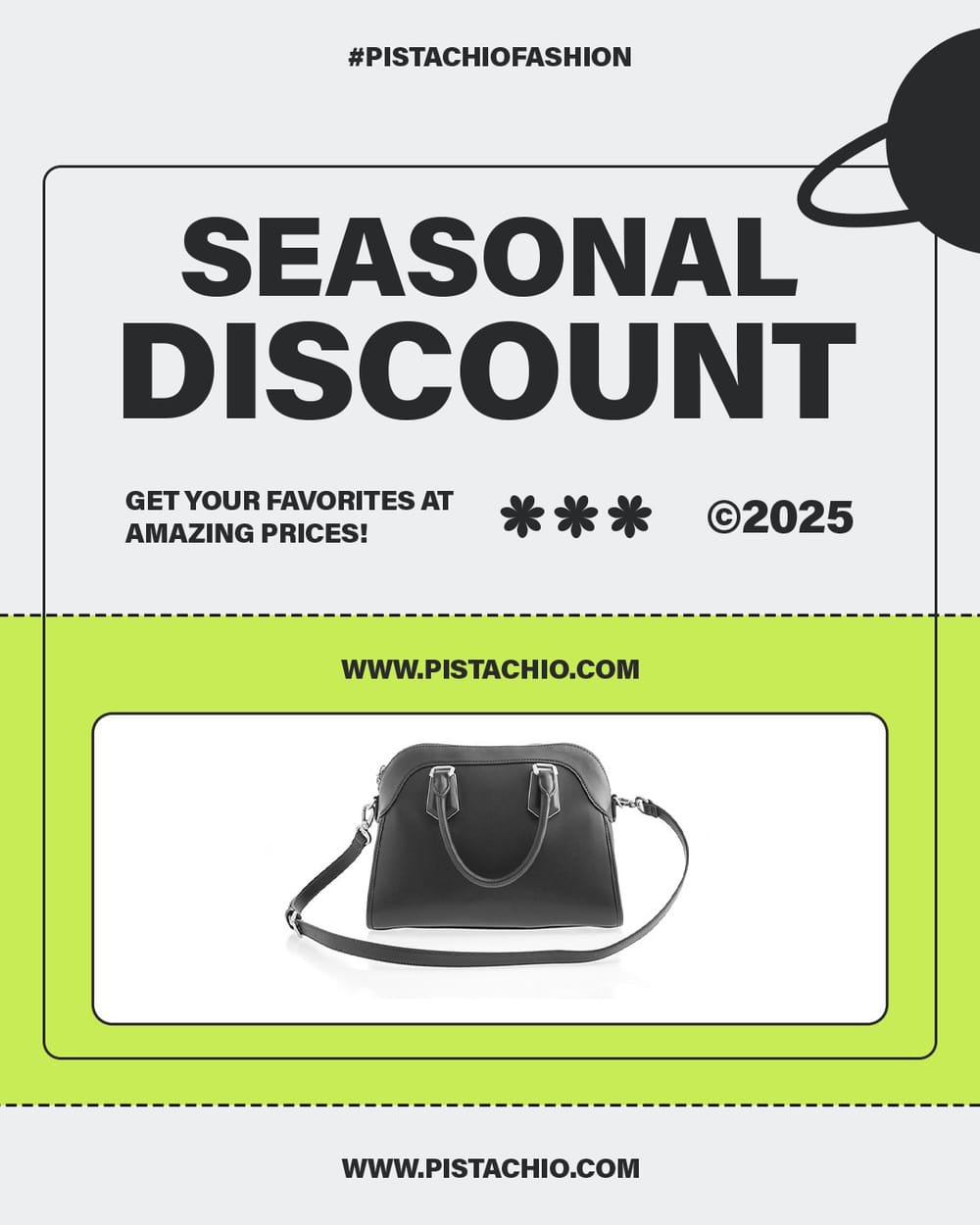 Seasonal Discount Pistachio Instagram Post
