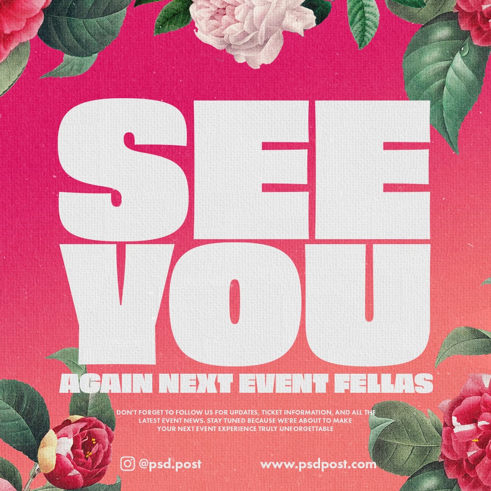 See You Next Event Fellas Instagram Post