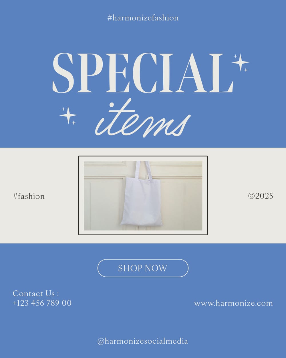 Special Items Harmonize Instagram Post