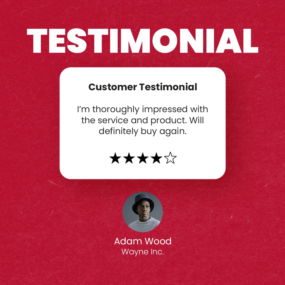 Testimonial Instagram Post