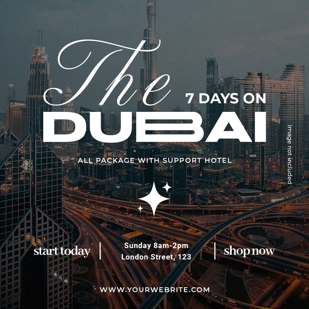 The Dubai Instagram Post Template