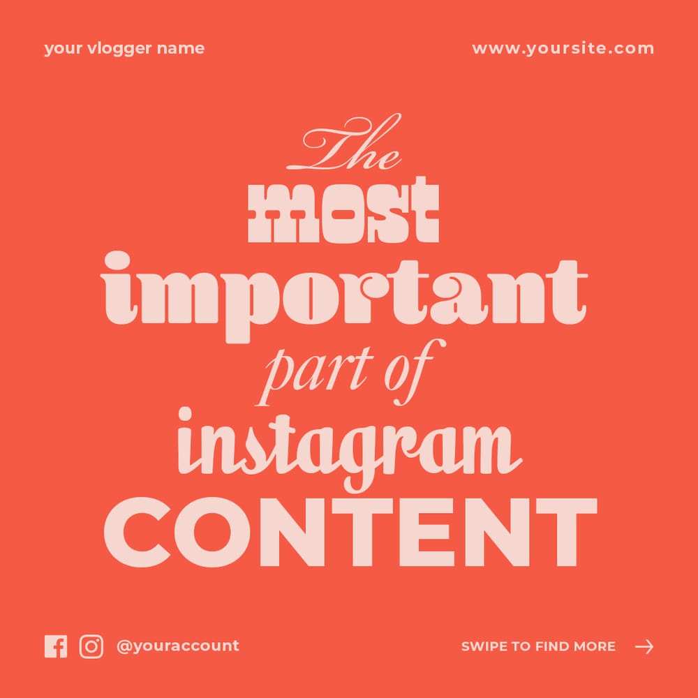 The Most Important Instagram Post Template