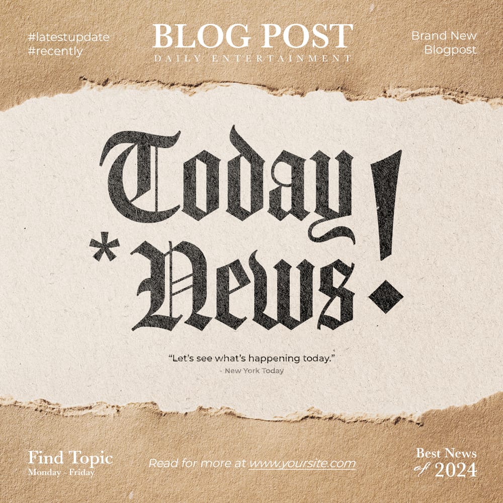 Today News Instagram Post Template