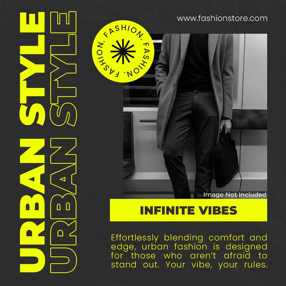 Urban Style Fashion Flicker Instagram Post