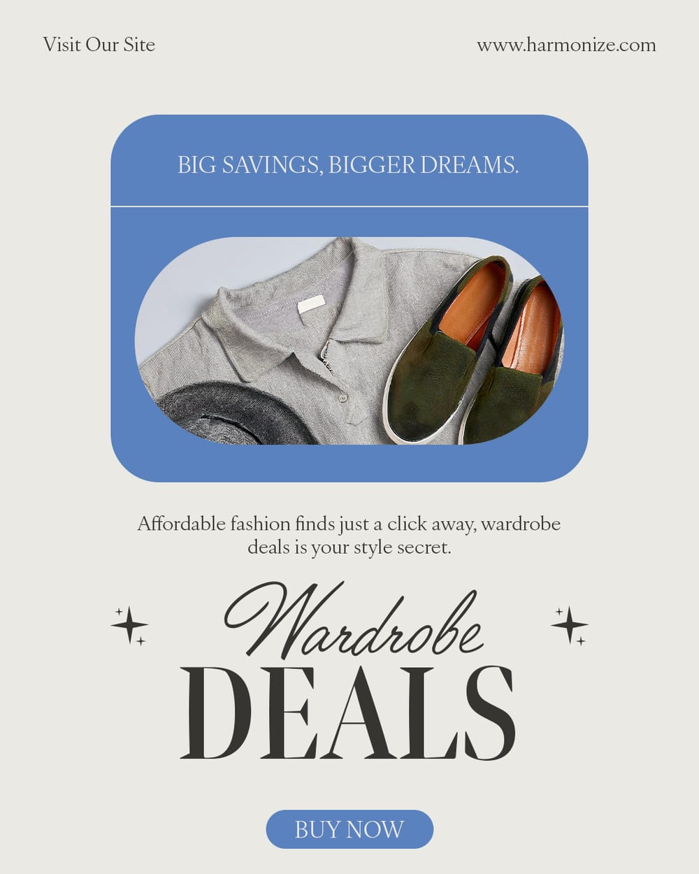 Wardrobe Deals Harmonize Instagram Post