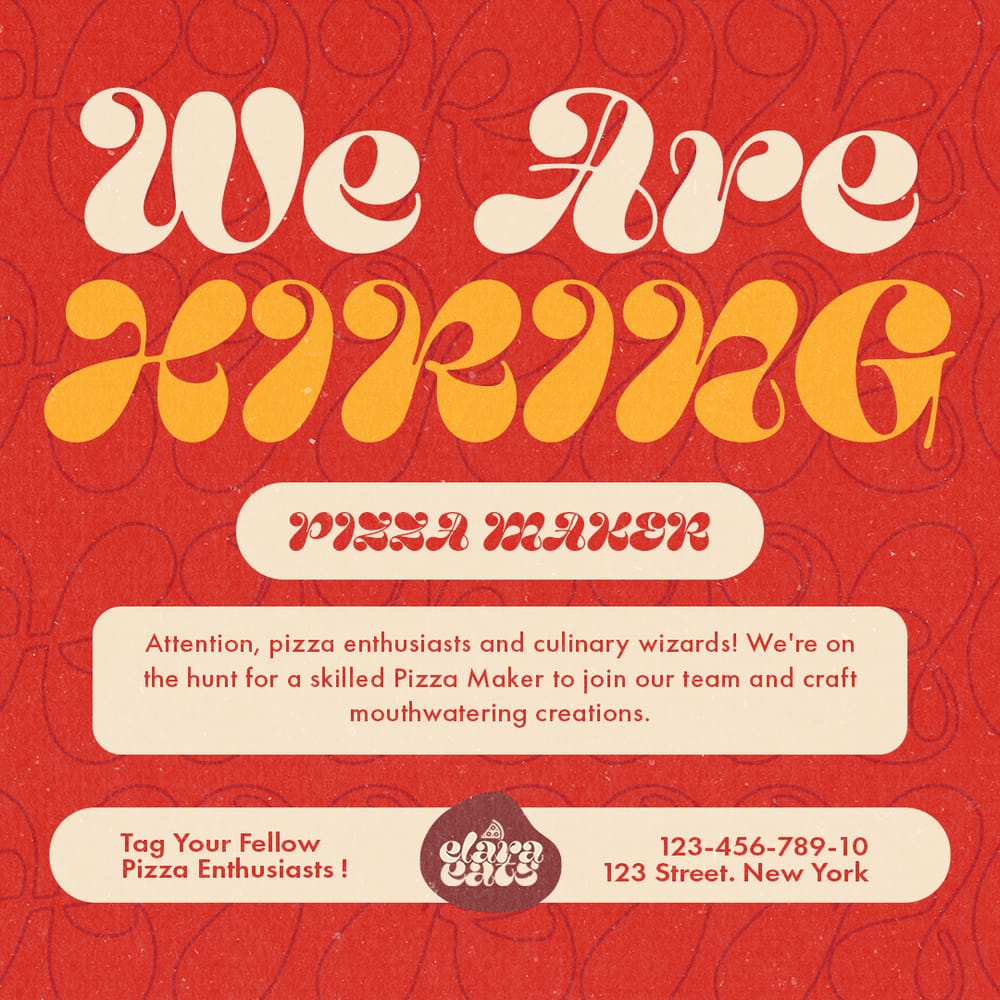 We Are Hiring Elaraetas Instagram Post