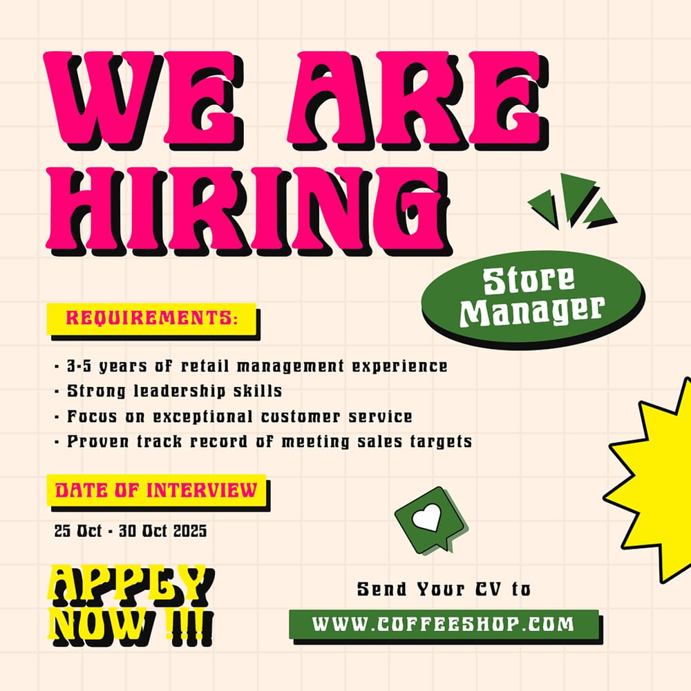 We Are Hiring Pynix Instagram Post