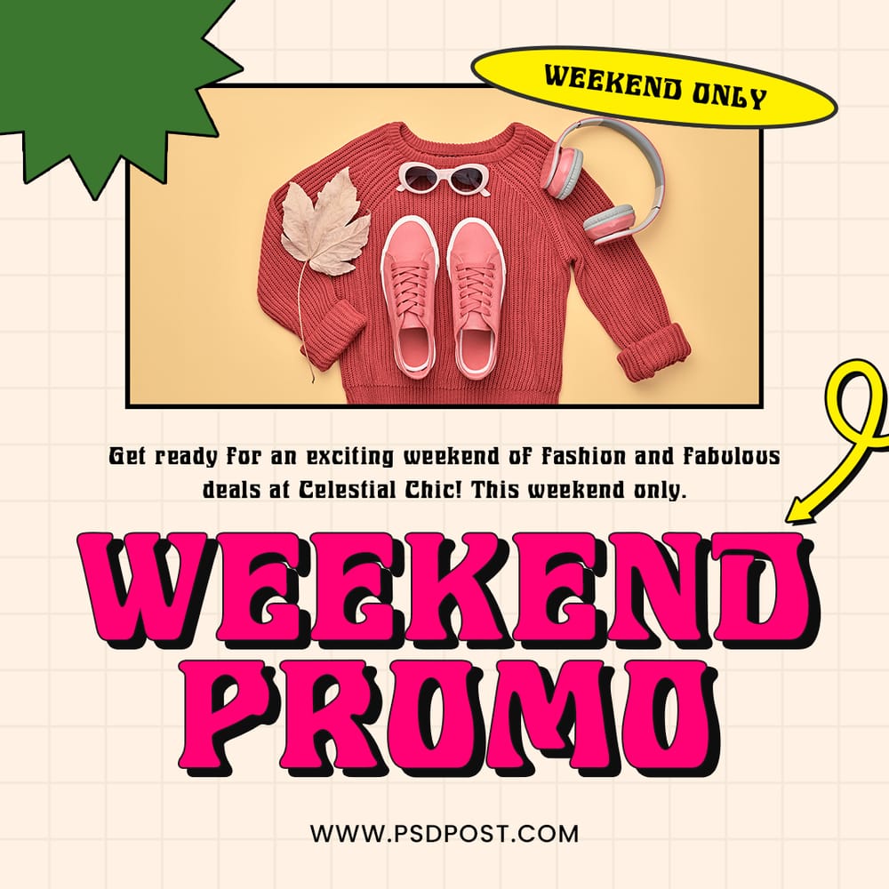 Weekend Promo Pynix Instagram Post