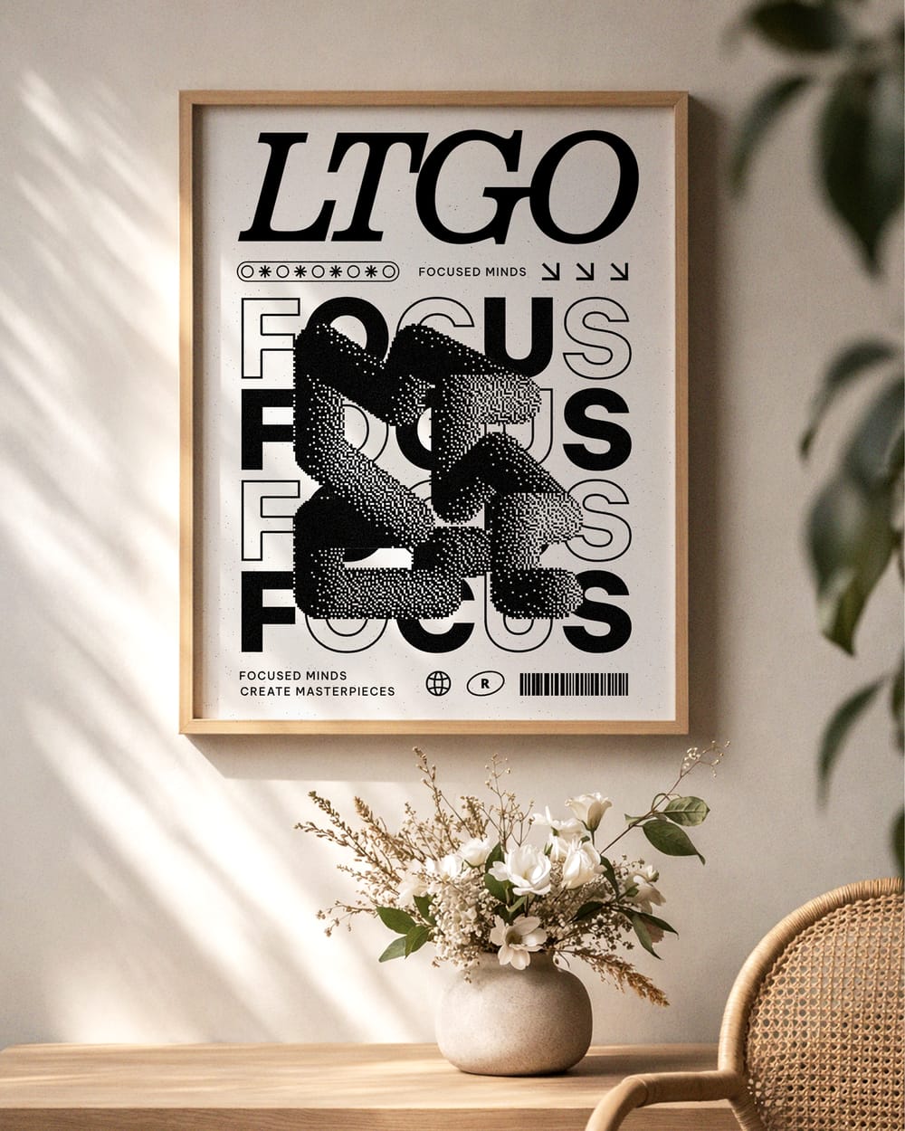 Minimal Wall Frame Poster Mockup