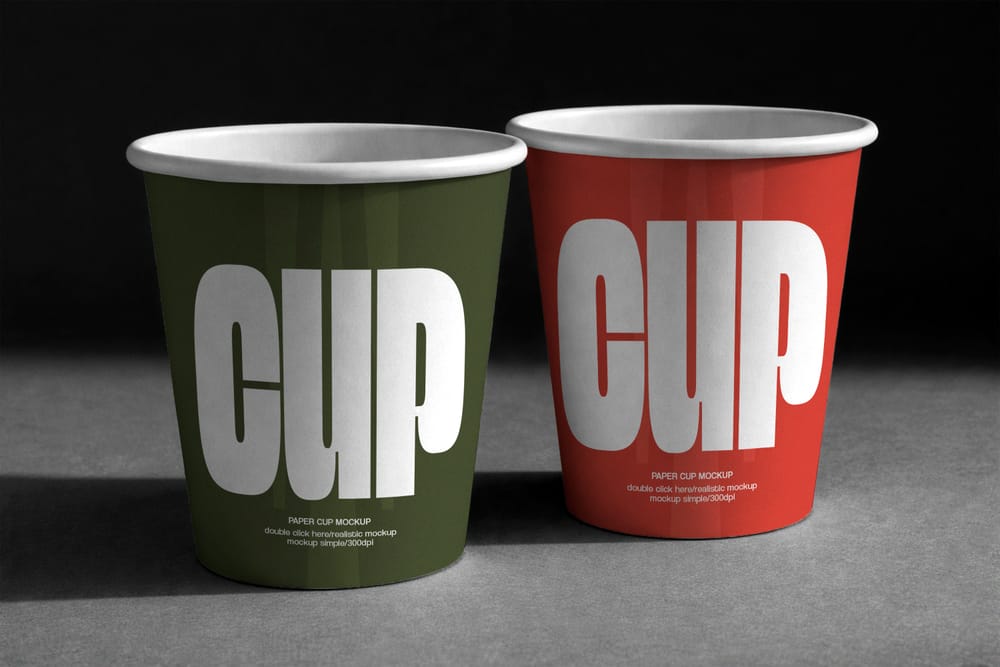 Takeaway Paper Cup Branding Mockup