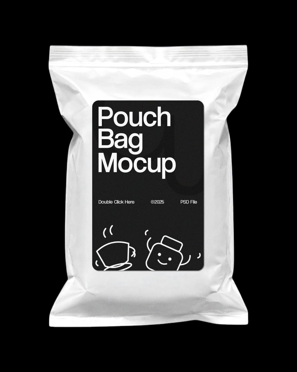 Sealed Plastic Pouch Mockup