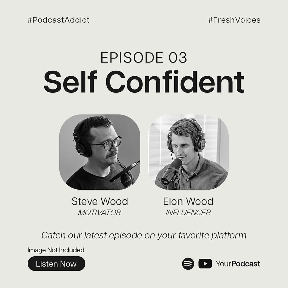 Episode 3 Self Confident Minica  Podcast Instagram Post