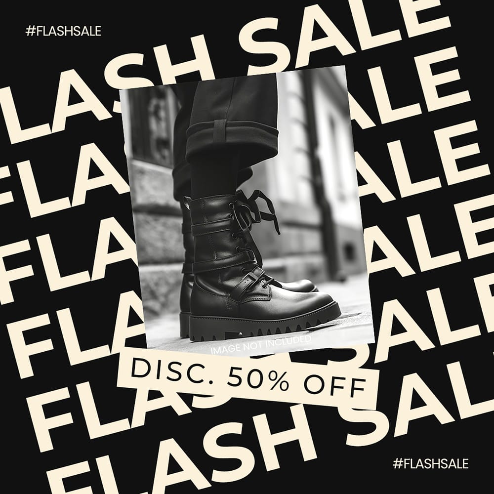 Flash Sale Ethereal Noir Instagram Post