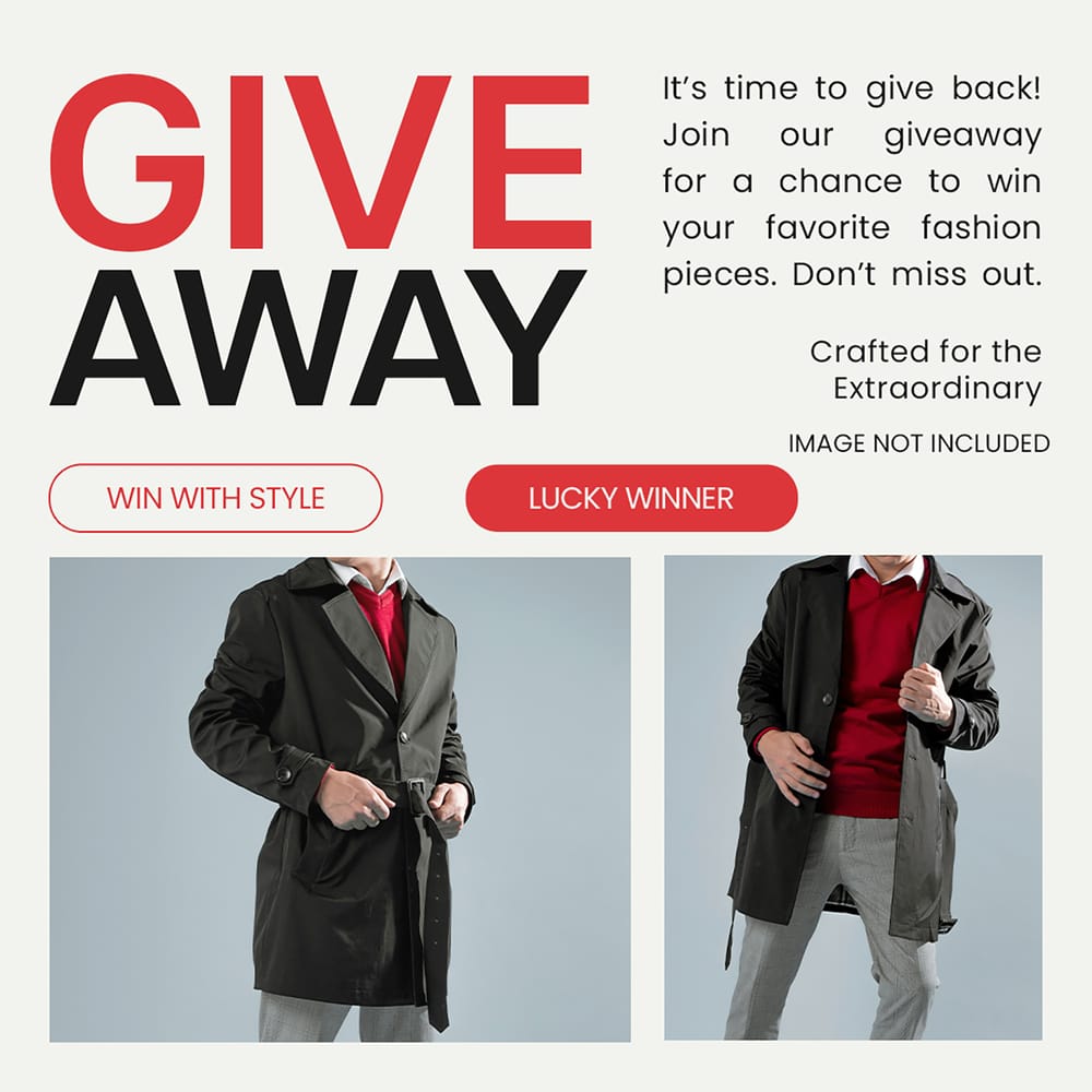 Giveaway Flameluxe Instagram Post