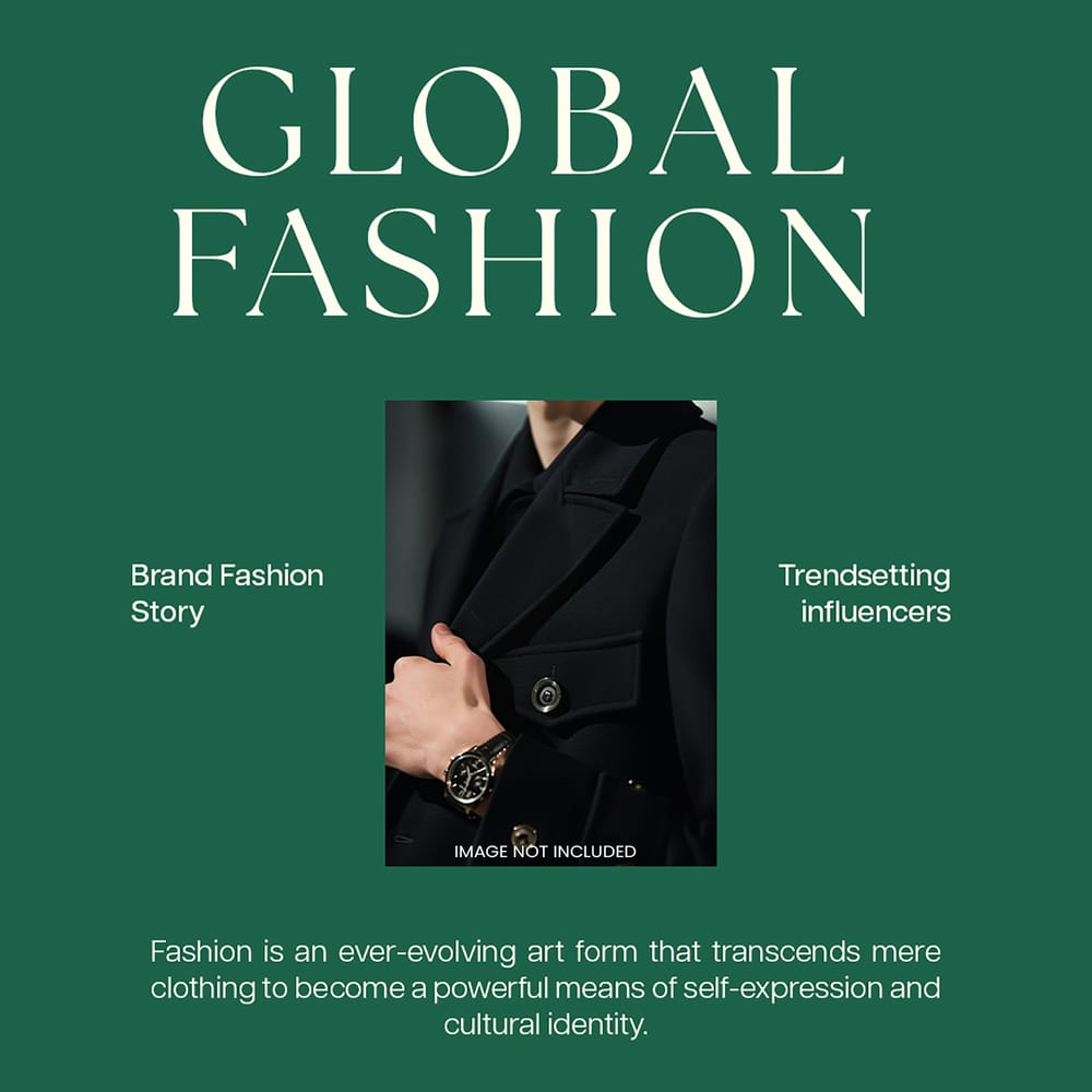 Global Fashion Orange Glow Instagram Post