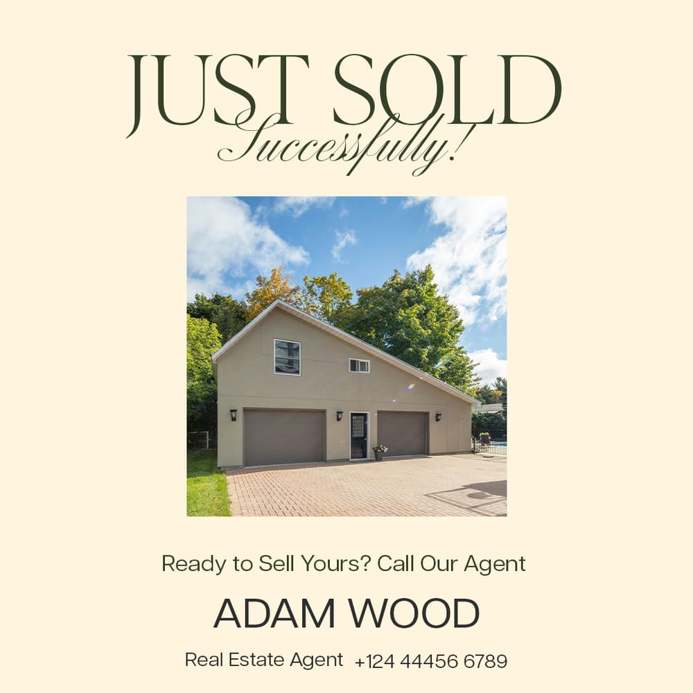 Just Sold Realtor Property Instagram Post