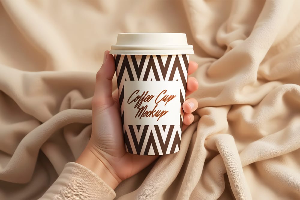 Realistic Coffee Cup Mockup
