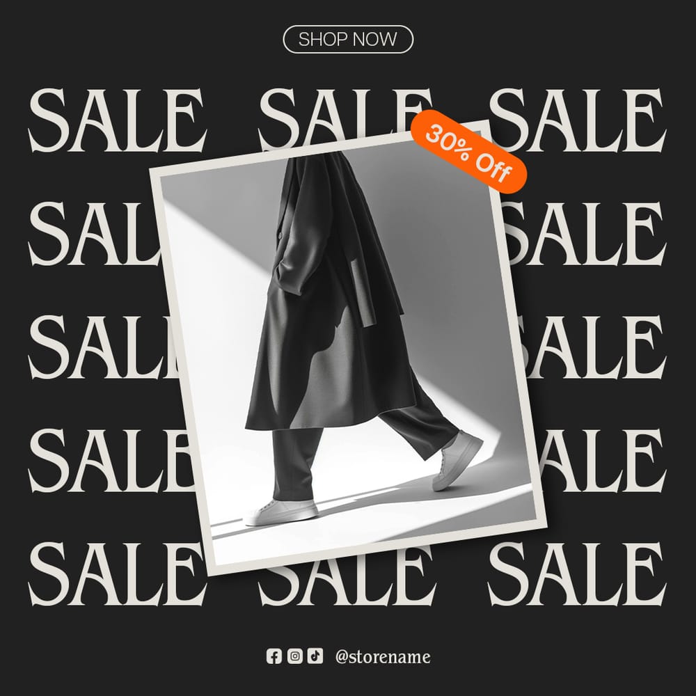 Sale 30% Off Cremora Instagram Post